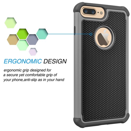 For iPhone 11 Pro XS Max XR 8 7 Plus Phone Case Shockproof Silicone Hybrid Cover - Picture 11 of 56