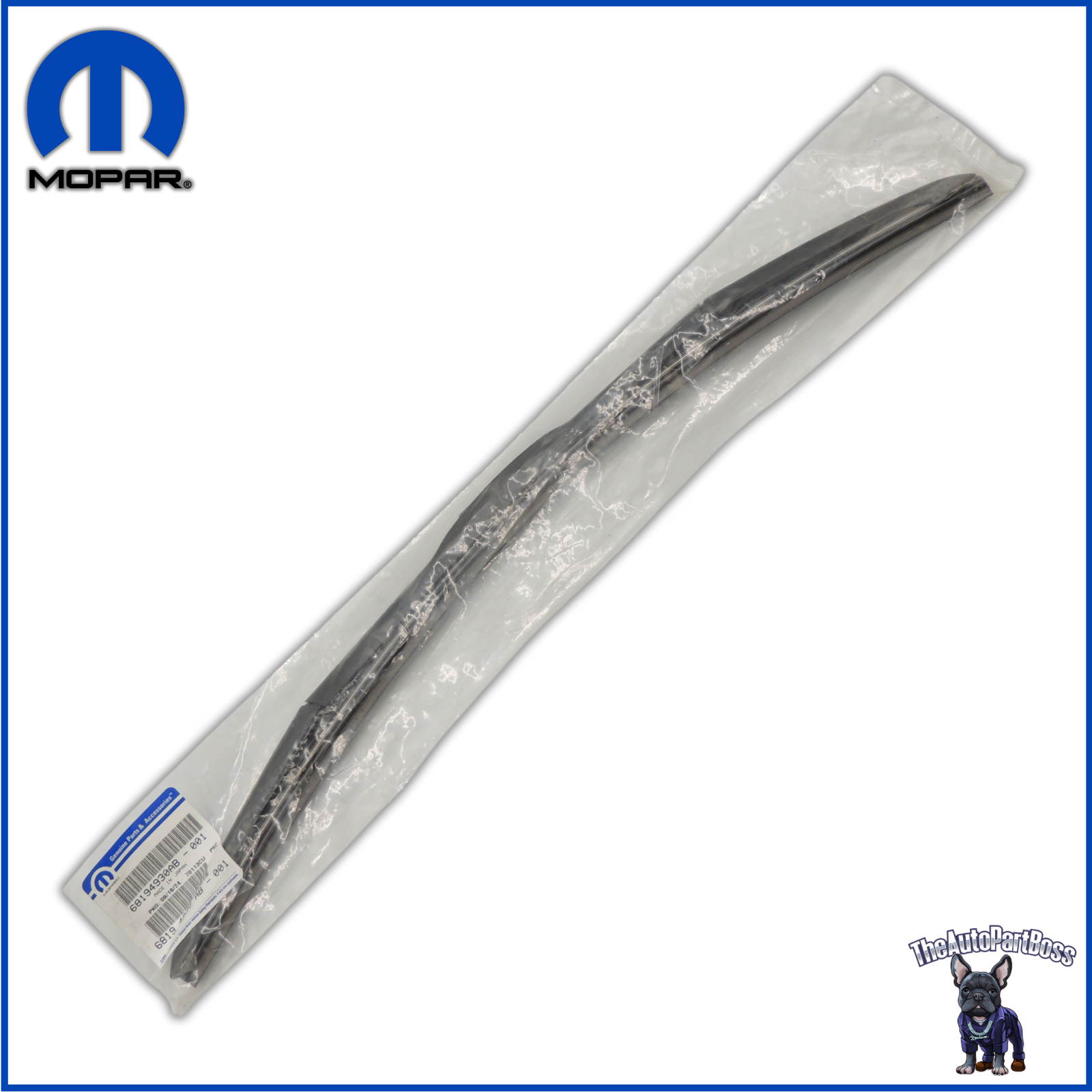 Front Wiper Blade, Right OEM Mopar 68194930AB