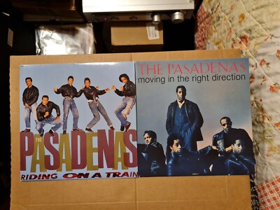 THE PASADENAS RIDING ON A TRAIN/MOVING IN THE RIGHT DIRECTION 2X7''VINYL SINGLES 
