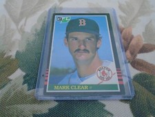 1985 DONRUSS LEAF BASEBALL CARD / 32 MARK CLEAR BOSTON RED SOX
