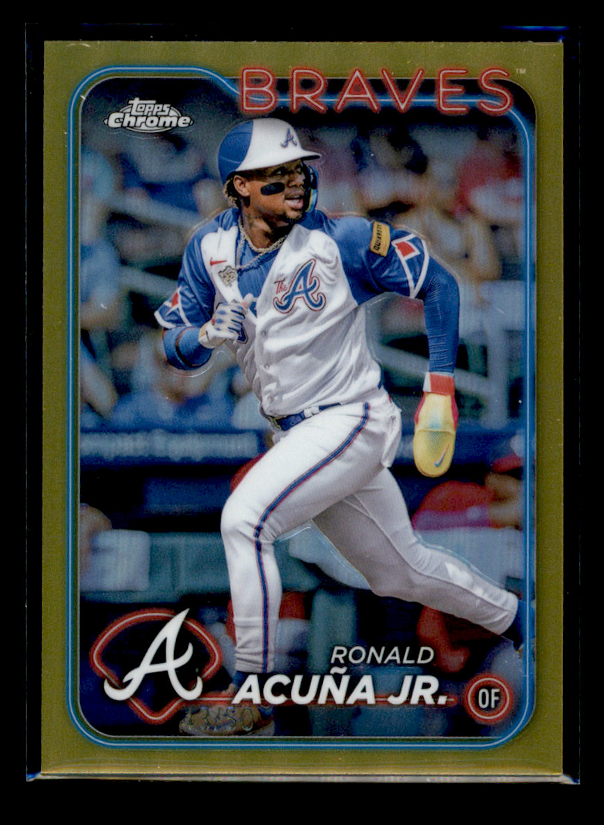 2024 Topps Chrome #250 Ronald Acuna Jr. Gold 43/50 Atlanta Braves