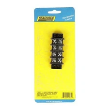 Marine Boat 4 Gang Nickel Electric Screw Terminal Junction Block Seachoice 13561