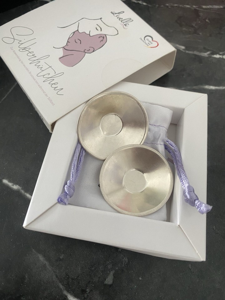 Mom For Moms Silberhütchen 999er Silber - Natürliche Hilfe Bei Wunden Brustwarzen Beim Stillen