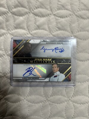 2022 Topps Star Wars Masterwork Governor Tarkin Director Krennic Dual Auto /25