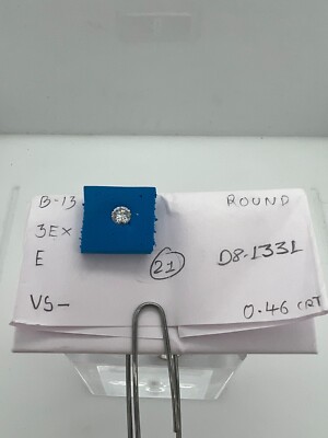 Lab grown 0.46 Ct VS- Clarity E Color Loose Diamond Round