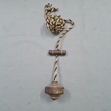 VTG Original  antique vintage iron plumb bob leveling measuring carpenter tool