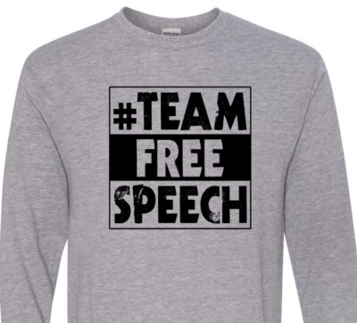 Team Free Speech - 1st Amendment - Trump 2024 - MAGA - Unisex - Long Sleeve