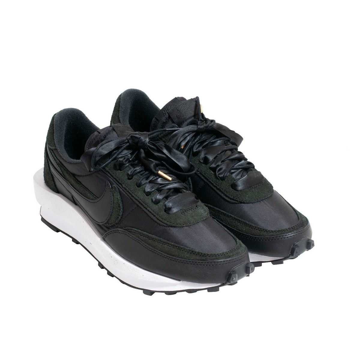 Nike Sacai Size US 9.5 LD Waffle Black White Nylon Low Top