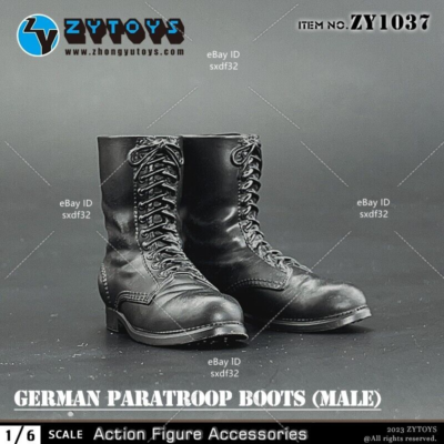 ZYTOYS ZY1037 1/6 WWII Paratroops Boots Shoes For 12