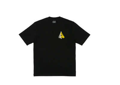 Palace Skateboards Tri-Void T-Shirt Black Size XL Yellow Tri-Ferg 
