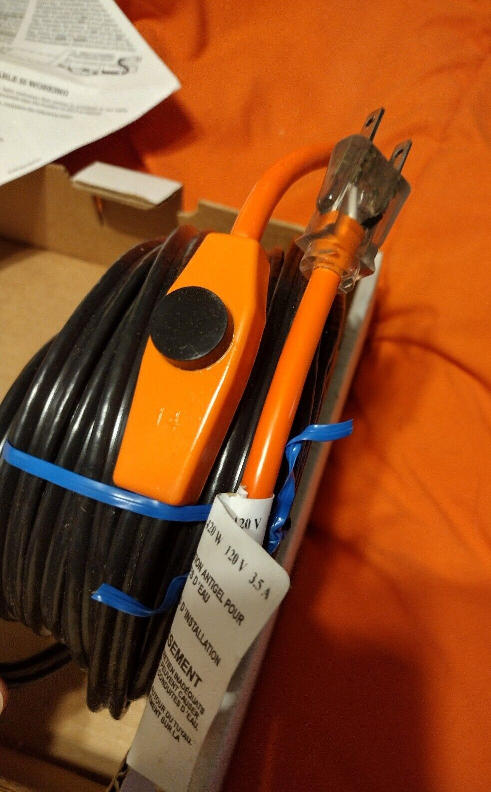 New EASYHEAT AHB-160 60 FT Pipe Heating Cable WARMING TAPE KIT