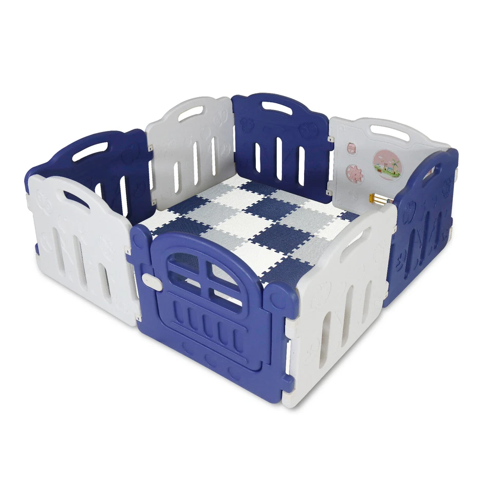 Laufgitter Laufstall Baby Absperrgitter kunststoff Schutzgitter Babyzaun