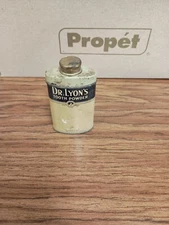 Vintage DR LYON's TOOTH POWDER Advertising TIN Dental