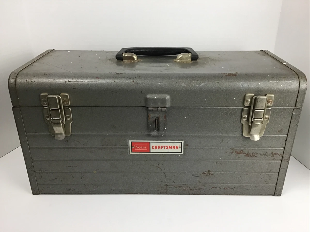 Vintage Sears Craftsman 6500 Tool Box Red Pull Out Removable Tray