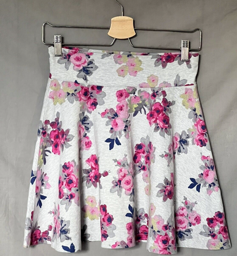 Joules Grey Floral Jersey Skirt - Age 9-10 - Picture 2 of 5