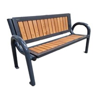 Gartenbank Holzbank GartenmöBel 150 Cm Sitzbank Parkbank Stahl Holz Massiv
