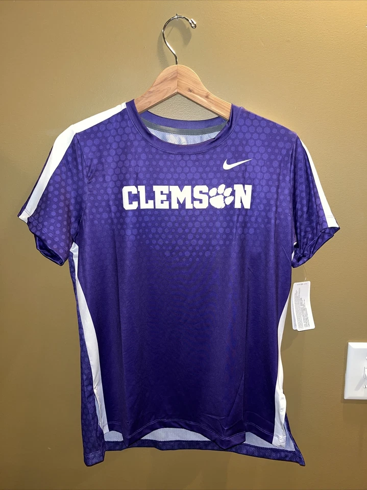 Camiseta de fútbol mediana Dri-Fit de Clemson Tigers Nike para mujer Foto 2 de 3