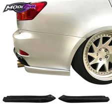 Rear Bumper Lip Fits 06-13 Lexus IS250 IS350 MDA Corner Aprons Splash Guards PU