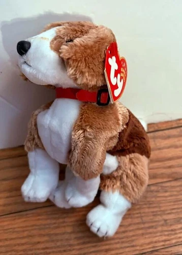 TY Beanie Baby Side-Kick Beagle Dog Plush Stuffed Animal Vintage Retired NWT