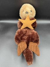 Destination Nation Aurora Sea Otter Orange Starfish Brown Plush 14"
