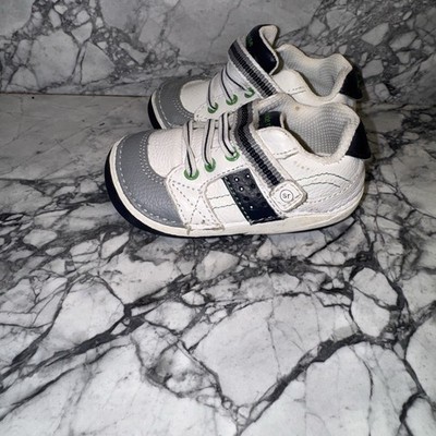 Stride Rite Toddler 5XW Extra Wide Artie Sneakers White Blue Green