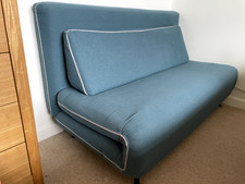 Made.com Kahlo Large Double Sofa Bed, Sherbet Blue Fabric - Immaculate Condition