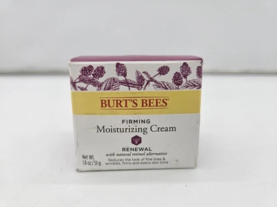 Burt's Bees Renewal Firming Moisturizing Cream Natural Retinol 1.8 oz *NEW*
