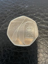 Queen Elizabeth II 70th Platinum Jubilee 50p Circulated Coin 2022 - Available on eBay