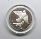 Skylark Birds Sterling Silver Proof Medal Round