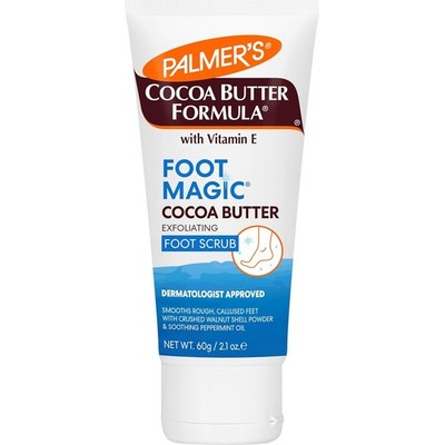 Cocoa Butter Formula Foot Magic Exfoliating Foot Scrub with Vitamin E for Dry, C