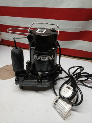 #ad Everbilt HDS75 3 4 HP Professional Sump Pump Black Cast Iron NEW OB $170.99