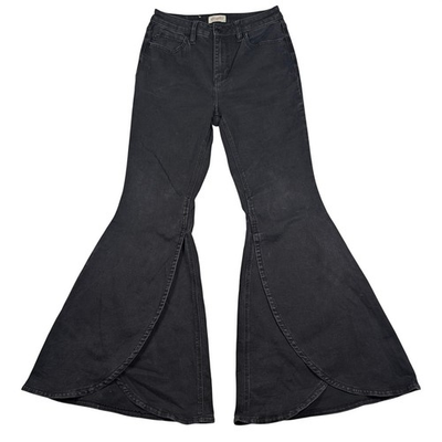 #ad Shyanne Tulip Flare Jeans Women 30x34 Black High Rise Boot Bell Bottom Western $29.99