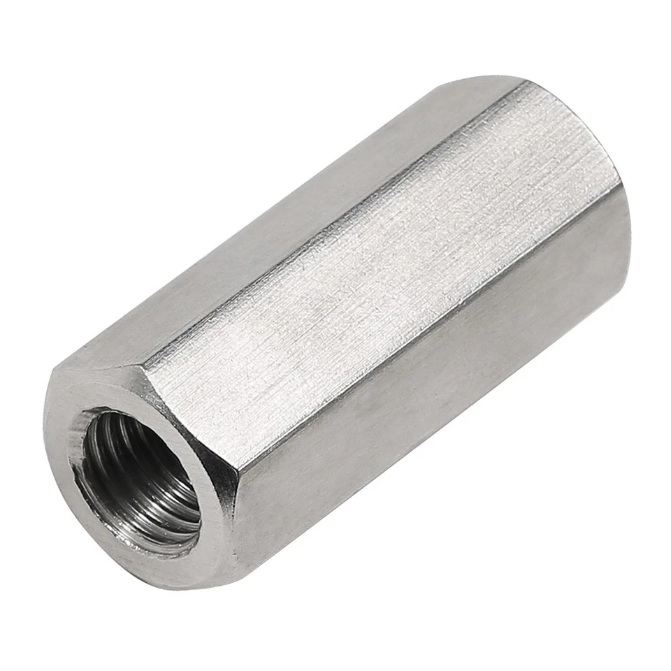 M8 M10 Sechskant Langmutter Gewindemuffen Verbindungsmuttern 304 Edelstahl - Bild 2 von 4