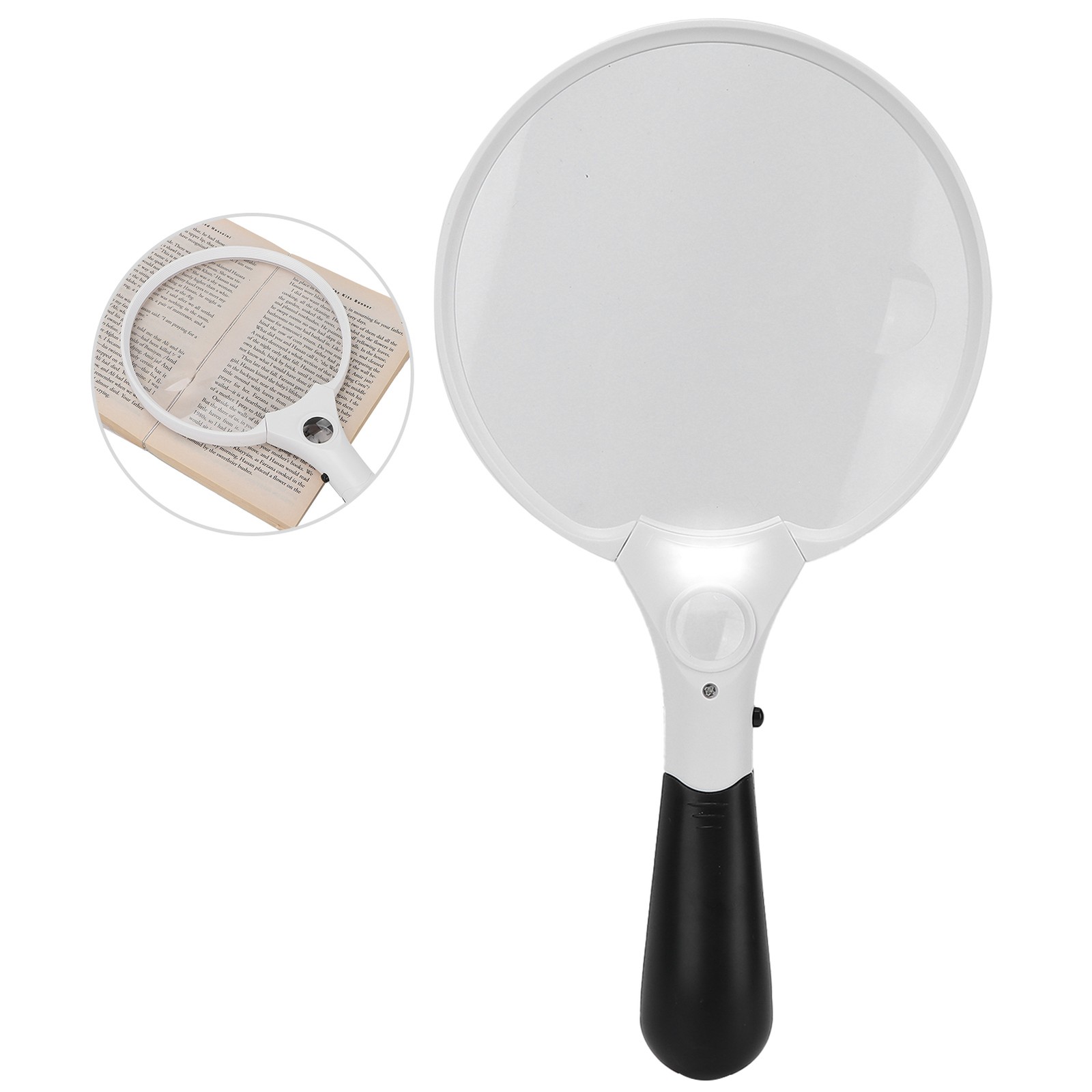 Handheld Magnifying Glass Mutifunctional Reading Magnifying Glasses LED Ligh BLW