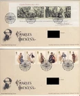 GB 2012 CHARLES DICKENS FDCS X2