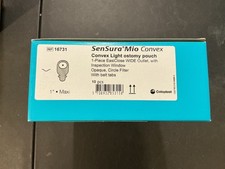 10 1 box of 10 Coloplast 16731 SenSura Mio Convex Light Ostomy Pouch WIDE