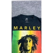 Zion T-Shirt Mens XXL Black Bob Marley Graphic Rasta Reggae Short Sleeve Tee
