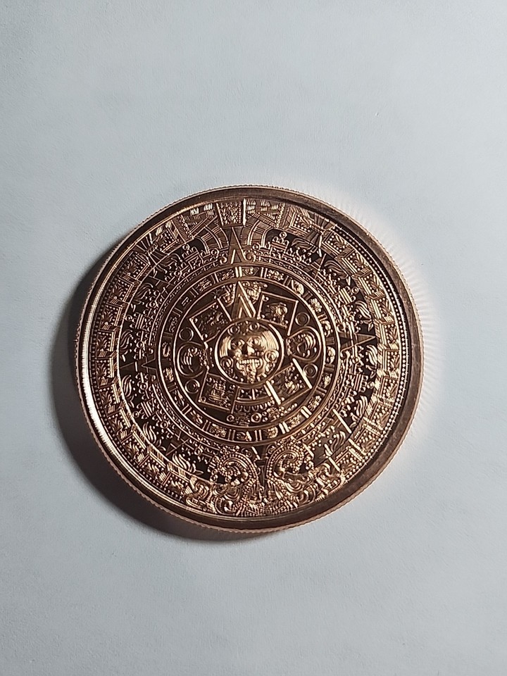 (Lot of 2) 2 oz .999 Copper - Mayan Aztec Calendar - 2 oz round | eBay