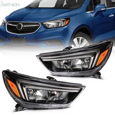 For 2017-2022 Buick Encore Headlight Assembly Black Housing