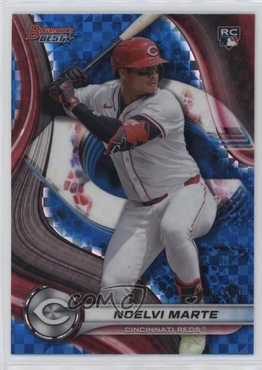 2024 Bowman's Best Blue X-Fractor 120/150 Noelvi Marte #19 Rookie RC 1n2n