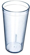 Stackable Tumbler Plastic Tumbler with Pebbled Exterior for Restaurants,