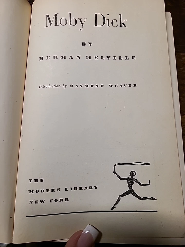 Moby-Dick by Herman Melville Modern Library Hardcover Book 1936 Foto 4 de 4