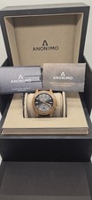 Orologio Uomo Automatico Anonimo Quadrante Nero Bronzo Completo