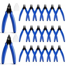 20 PCS 5" Precision Micro Flush Cutters Diagonal Wire Cutters for Jewelry Making