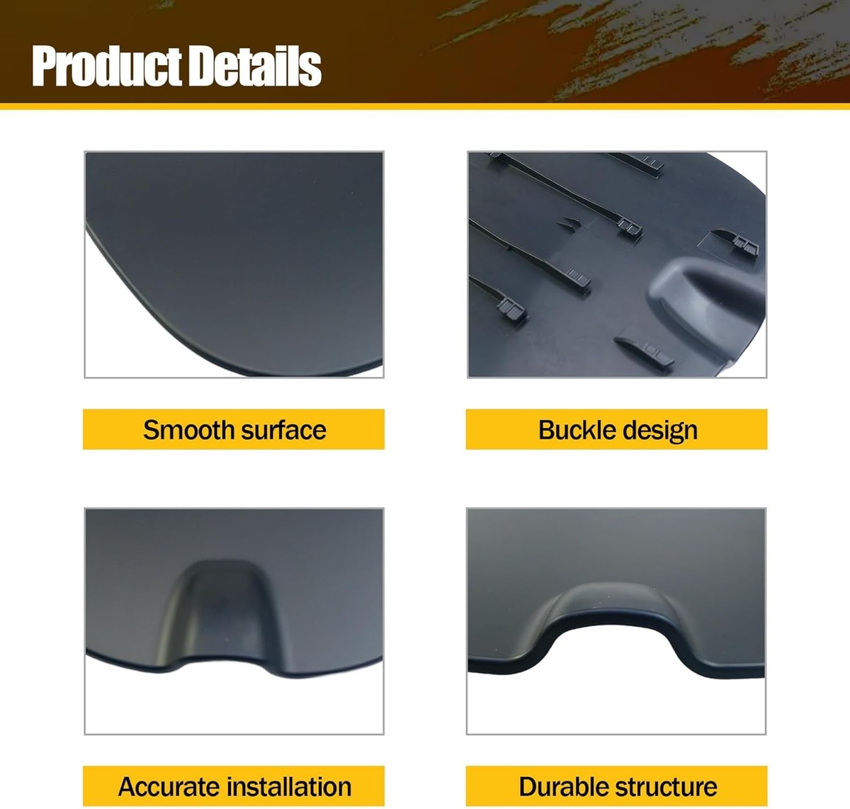 Fuel Filler Door Cap Cover For 2019-2024 Chevrolet Silverado 1500 – Black – 84745968