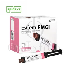 Spident EsCem® RMGI Resin-modified Glass Ionomer Luting Cement 2 X 9g Syringe Pa