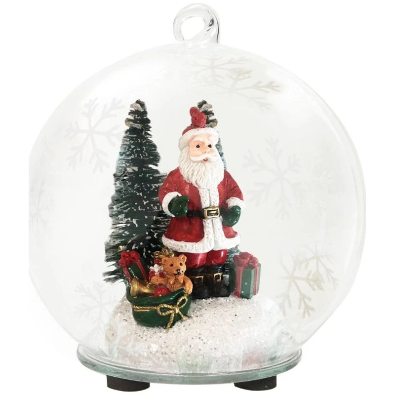Sfera Natalizia in Vetro con LED BRANDANI Decorazione Natale da Appendere, fotografia 9 di 9