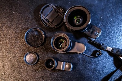 Xenvo Pro Kit 15x Macro 0.45 + Sirui 60 mm + Vivitar Fisheye 180: Clip-On Lenses