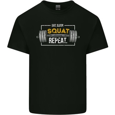 Eat Sleep Hocke Repeat Fitness Training Top Herren Leichte Baumwolle T-Shirt