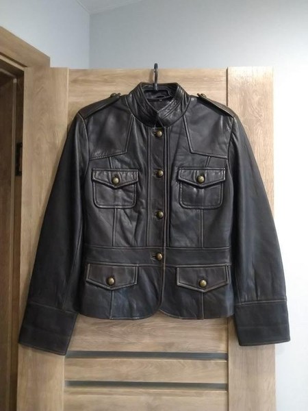 Women Carlo Pik Jacket Brown Leather S